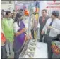  ?? SOURCED ?? Union minister Anupriya Patel at an exhibition organised during Vanijya Utsav programme in Lucknow on Tuesday.