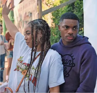  ?? PROVIDED BY NETFLIX VIA AP ?? Andrea Ellsworth and Vince Staples appear in an episode of “The Vince Staples Show.”