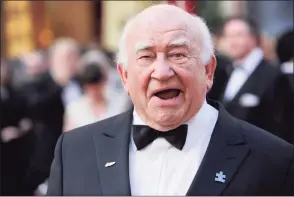  ?? Chris Pizzello / Associated Press ?? Ed Asner arrives at the 82nd Academy Awards on March 7, 2010.