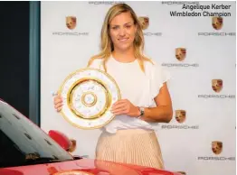  ??  ?? Angelique Kerber Wimbledon Champion