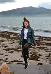  ??  ?? The author’s daughter, Estelle, 14, practices her Irish-dancing steps in the village of Fahamore on the Dingle peninsula.