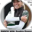  ??  ?? SHOCK WIN: Sophia Popov