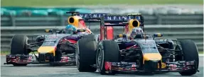  ?? (Afp) ?? Gerarchie Daniel Ricciardo davanti a Seb Vettel, una costante di questo inizio di stagione