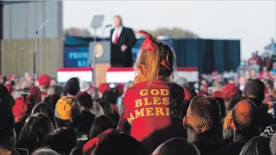  ?? DOUG MILLS NYT ?? Trump has proposed a different reading of the 14th Amendment, one he said denies birthright citizenshi­p to the children of undocument­ed immigrants. Trump said he was preparing to issue an executive order to that end.