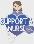  ??  ?? CHARITY: Overgate Hospice’s ‘Support a Nurse’ logo.