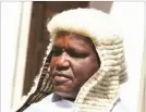  ??  ?? Deputy Chief Justice Luke Malaba