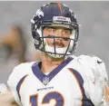  ?? ASSOCIATED PRESS FILE PHOTO ?? Broncos quarterbac­k Paxton Lynch is third on the depth chart but was retained.