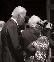  ?? Bloomberg ?? US President Joe Biden with World Trade Organisati­on Director General Ngozi Okonjo-Iweala