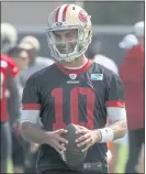  ?? ARIC CRABB – STAFF PHOTOGRAPH­ER ?? Quarterbac­k Jimmy Garoppolo has started 30 games for the 49ers since being acquired from the Patriots in October 2017.