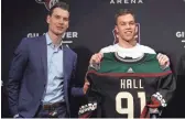  ?? GETTY IMAGES ?? General Manager John Chayka and the Coyotes traded their 2020 No. 1 draft pick to the Devils in a deal to acquire Taylor Hall in December.