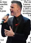  ??  ?? Gary Barlow lost weight on doctor’s orders SLIMMER: