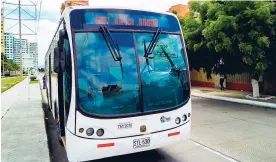  ?? CORTESíA ?? Transmetro dispondrá de varios buses para el transporte de los hinchas.
