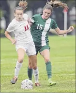  ?? Hans Pennink / Special to the Times Union ?? Olivia Piraino (11), out most of 2017 with a knee injury, has six goals for Niskayuna.