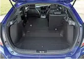  ??  ?? Civic has the largest boot with rear seats in place