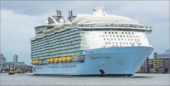  ?? Frans BerKelaar/FlicKr ?? Yes, there will soon be a bigger boat afloat than the city-dwarfing Harmony of the Seas.