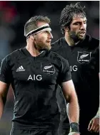  ??  ?? Crusaders’ All Blacks Kieran Read and Sam Whitelock.