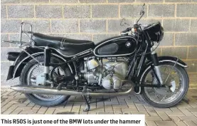  ??  ?? This R50S is just one of the BMW lots under the hammer