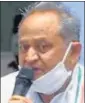  ?? ANI ?? CM Ashok Gehlot also demanded that DRDO’S oxygen plants be set up in every district of Rajasthan.