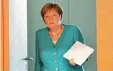  ?? FOTO: T. SCHWARZ / DPA ?? Kanzlerin Merkel (CDU) bei der Kabinettss­itzung.