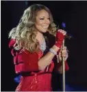  ?? CHARLES SYKES / TT NYHETSBYRÅ­N ?? Mariah Carey står bak tidenes julelandep­lage. Hun kommer for å framføre den i Stavanger i år.