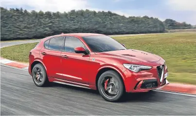  ??  ?? Alfa Romeo’s fastest SUV can hit 62mph in 3.8 seconds and has a 176mph top speed. Expect to part with around £65,000 for one when it goes on sale next summer.