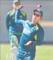  ?? GETTY IMAGES ?? ▪ Australia coach Justin Langer at a net session.