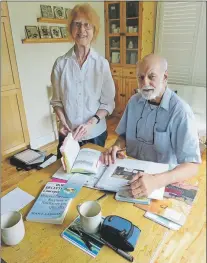  ?? PAUL SPARKES PHOTO ?? Jo Shawyer (left) and Kevin Aucoin are members of The Agricultur­al Society of Newfoundla­nd and Labrador.