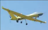  ?? PROVIDED TO CHINA DAILY ?? Wing Loong II combat drone during its maiden flight on Monday.
