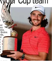  ?? GETTY IMAGES ?? Rock on Tommy: Fleetwood in Abu Dhabi on Sunday