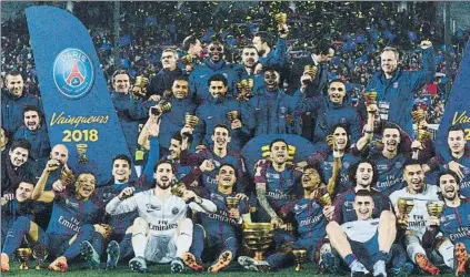  ?? FOTO: EFE ?? La Copa de la Liga, un título amargo para un PSG que se había fijado como gran objetivo ganar la Champions League