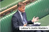  ??  ?? Labour’s Justin Madders