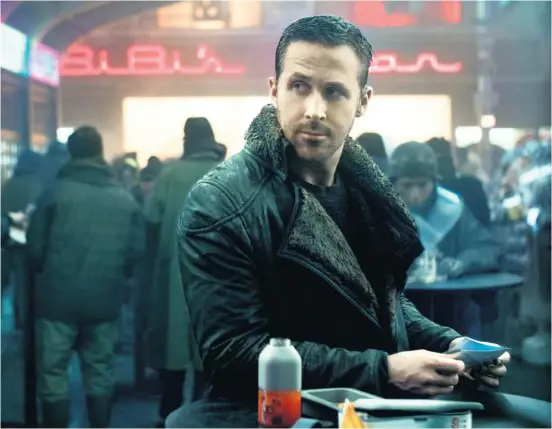  ??  ?? Ryan Gosling as K in Blade Runner 2049