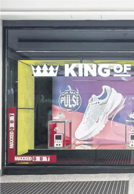  ?? ?? JD Sports, the self-styled King of Trainers, had a more challengin­g festive period than high street stalwart Next