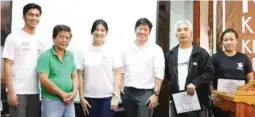  ??  ?? ALL COMMITTED TO THE FUTURE OF OUR COFFEE – Shown in photo (from left) are: FSCE Director Emil Cuaresma; Municipal Councilor of La Trinidad Art Shontogan; FSCE Director and Henry & Sons General Manager Agnes Bautista; FSCE Director and Henry & Sons...