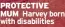  ?? ?? PROTECTIVE MUM Harvey born with disabiliti­es
