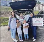  ?? Courtesy photo ?? Mothers for Others recently went to three spots in one CT town to distribute a week’s worth of diapers for free.