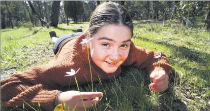  ??  ?? YOUNG LEADER: award.
Matilda Venn’s interest in conserving the natural environmen­t has landed her a state Picture: PAUL CARRACHER