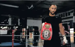  ??  ?? READY TO BELT IT THEM: James DeGale is giving up his IBF title to go after bigger, more lucrative battles in the other divisions.Picture: