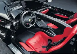  ??  ?? The interior cabin of the twoseater Monza SP2.