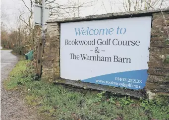  ?? PHOTO: S ROBARDS ?? Horsham’s cabinet member says there are no developmen­t plans for the golf course