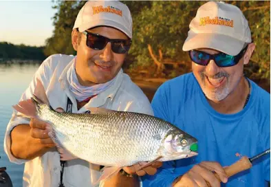  ??  ?? La pesca de omnívoros como el pirá pitá (arriba) y las bogas (abajo) encuentra una nueva dimensión con el uso de frutos blandos. Los usamos en varios colores y todos rindieron por igual.