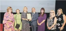  ??  ?? Community Involvemen­t Award recipients the Voluntary Support Group