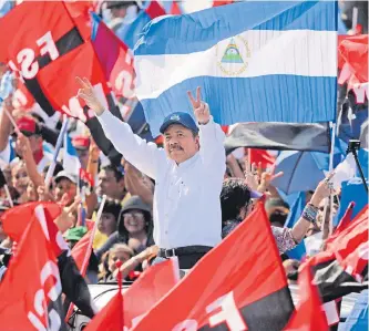  ?? AFP ?? Al presidente Daniel Ortega lo culpan directamen­te de la muerte de poco más de 300 personas.