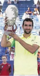  ??  ?? Marin Cilic claimed his first Masters title with the victory