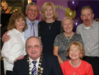  ??  ?? Back: Bridget Boland, Pat and Lucy Igoe, Imelda Franklin and Walter Gahan Front: Cllr Robbie Ireton and Celine Roberts.