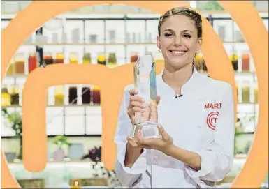  ?? JON.ARRILLAGA/ RTVE ?? Un menú mediterrán­eo llevó a Marta al triunfo final en esta edición de MasterChef