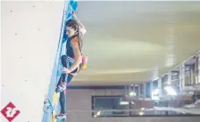  ?? Circuit Climbing Gym Courtesy Photo ?? Brooke Raboutou leading her way to first place at the Youth World Championsh­ips in Moscow, Russia.