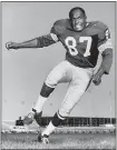  ?? THE ASSOCIATED PRESS ?? Packers defensive end Willie Davis, shown in 1963, helped Green Bay in each of the first two Super Bowls.