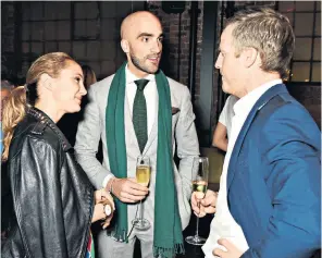  ?? ?? Gilded gang: Sophia’s brother, Drummond Money-Coutts, takes centre stage at a Tatler ‘Little Black Book’ party