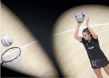  ?? GETTY IMAGES ?? Silver Ferns captain Ameliarann­e Ekenasio has been among the best shooters in world netball over the past 18 months.